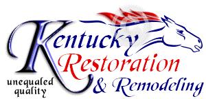Kentucky Restoration and Remodeling Logo design with horse image Kentucky Restoration and Remodeling