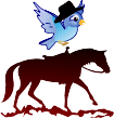 twitter bird with horse twitter Twitter Backgrounds for Horse Lovers