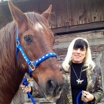 Pie the horse and author Kandy Kay Scaramuzzo